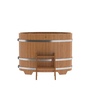 Купель BentWood овальная из дуба (0,69х1,31 м.), h=1 м. Натуральная Премиум в наличии с доставкой фото - 4 BentWood овальная из дуба (0,69х1,31 м.), h=1 м. Натуральная Премиум купель фото фото - 4